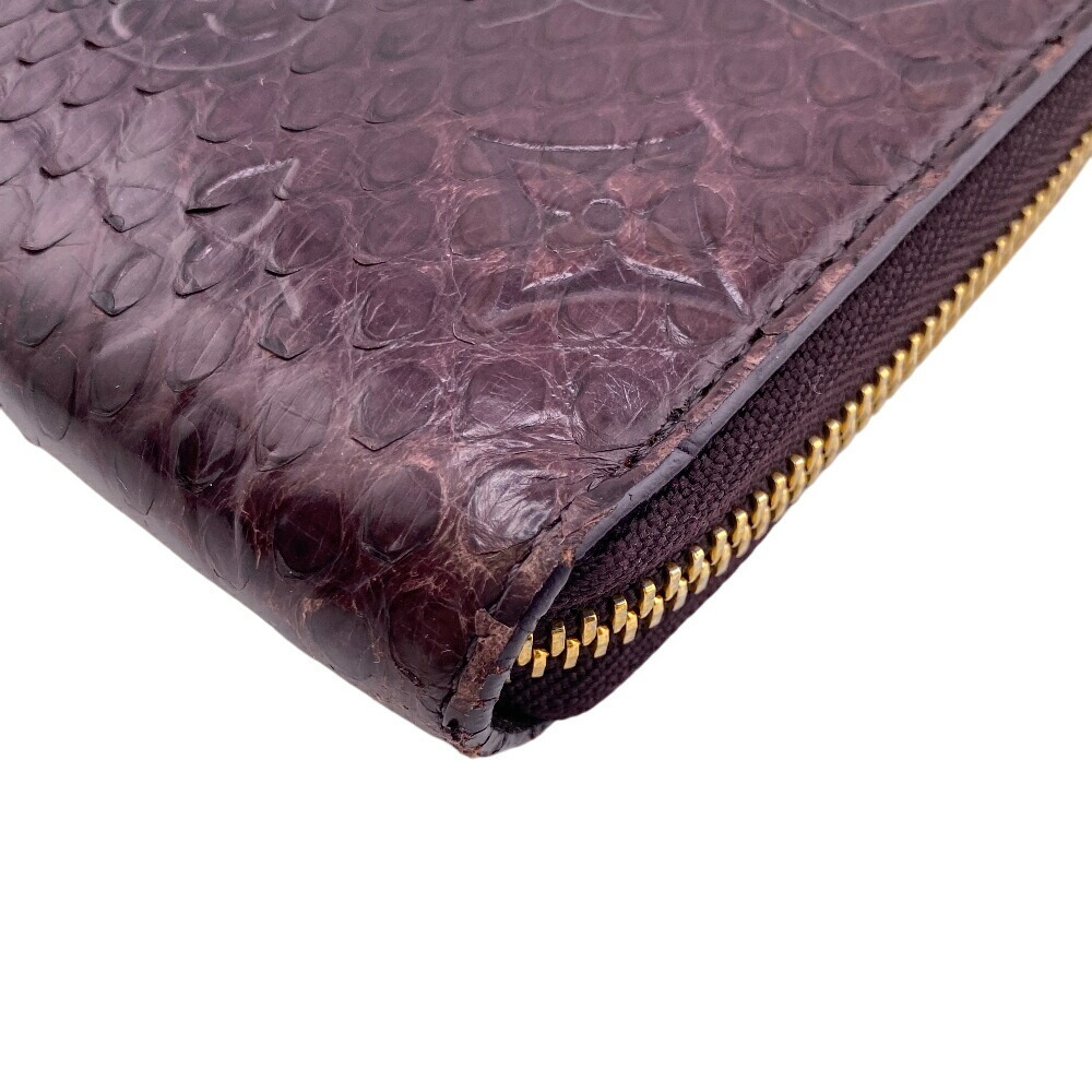 Louis Vuitton Long Wallet Python Purple Wallet Zi… - image 8